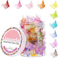 JASVERLIN Gradient Mini Butterfly Hair Claw Clips, Y2K Accessories 50 Pcs by JASVERLIN