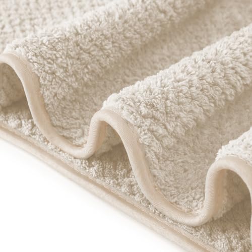 Extra Large Bath Towel Set of 2 (35"x70"),Oversized Bath Sheet Super Soft Highly Absorbent Jumbo Bathroom Towel Set Microfibers Quick Dry Shower Towel for Hotel,Bathroom,Guest,Spa,Gym (2PCS Khaki) - Image 5