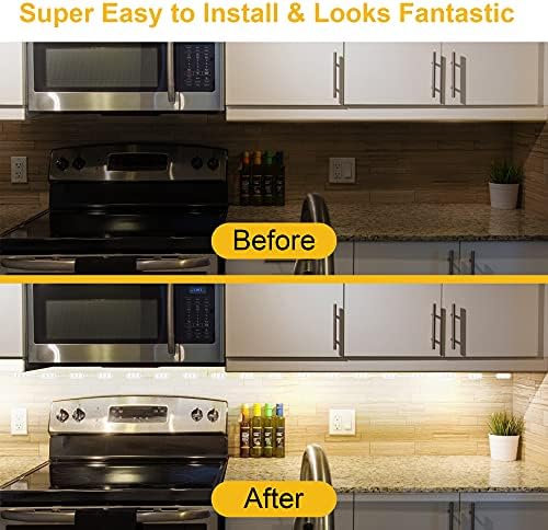 Flexible Jewelry Showcase Lights Kit, 14FT Adhesive Led Light for Display Case with Power Adapter, Dimmable Bright White Under Counter Light, 90 LEDs for Kitchen Cabinets Cupboard, 1800lm, 6000K - Image 5