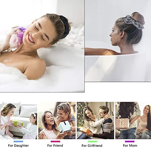 Ivyu Microfiber Hair Drying Scrunchies Towel Fiber Large Big Scrunchie for Curl Hair for Shower Wet Anti Frizz Hair Products Absorbent Fast Terry Cloth Sleep Scrunchy - Image 2