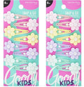 Goody Kids Mini Epoxy Contour Snap Clips - 8 Count, Daisy Charm - Just Snap Into Place - Suitable for All Hair Types - Pain-Free Hair Accessories for Women and Girls - All Day Comfort (Pack of 2) by Goody