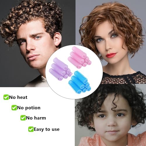 ZMD 36PCS Self Grip Small Hair Curlers Set, Heatless Rollers Hair Curlers Salon Haidressing Curlers DIY Curly Hair Accessories for Medium Short Thin Fine Hair (0.6Inch) - Image 4