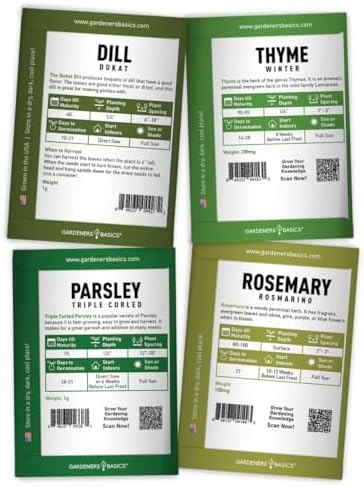 8 Herb Seed Starter Kit – Grow a Variety of Fresh Culinary Herbs – Non-GMO Heirloom Seeds, Complete Indoor & Outdoor Grow Kit, Perfect for Home Gardens & Cooking - Image 5