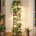 Bamworld Plant Stand with Grow Light for Indoor Plants Corner 7 Tier by Bamworld