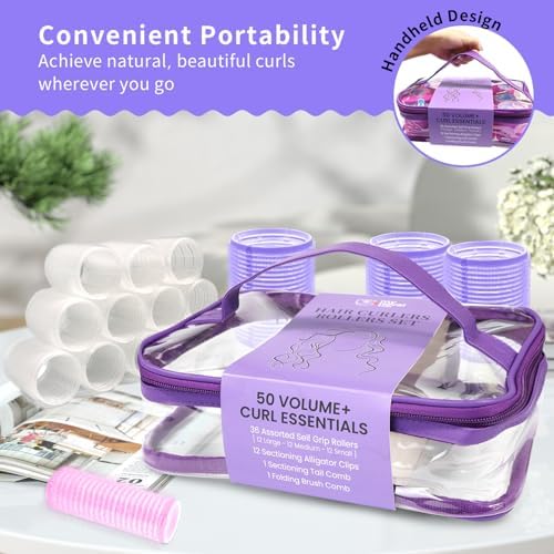my novel things Hair Curlers Rollers 50Pcs Set With 36PCS Hair Rollers - Image 5