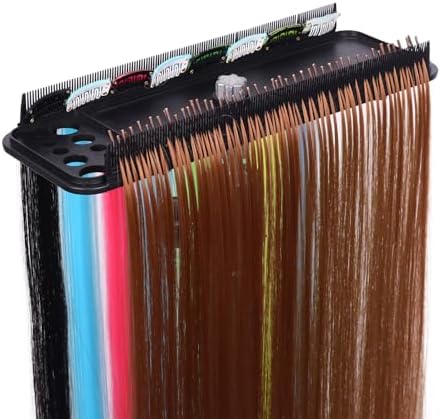 Hair Extension Holder Hanger Braiding Rack Extension Tool Double-Side Teeth Extension Display Holder Hair Separator holder for Hair Salon Home (Tripod not included) - Image 2