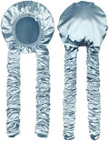 Heatless Curl Satin Bonnet for Sleeping, No Slip Sleep Bonnet with Long Curling Ribbons for Braids & Long Hair by Vettres