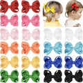 20PCS 3 Inch Hair Bows for Girls Grosgrain Ribbon Toddler Hair Accessories with Alligator Clips for Toddlers Baby Girls Kids Teens in Pairs by JOYOYO