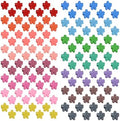 Mini Flower Hair Clip Flower Clips,Colorful Mini Hair Claw,for Women, Girls,Baby, Toddler Bangs Strong Grip Small Tiny Rainbow Hair Clips (100, Matte Colors) by Yongdeli