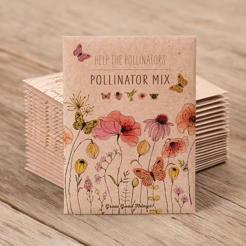 Bentley Pollinator Mix - Pre-Filled, Non-GMO, Non-Coated Butterfly Packets - 25 Annual Wildflower Seeds - Perfect Eco-Friendly Gift - Image 6