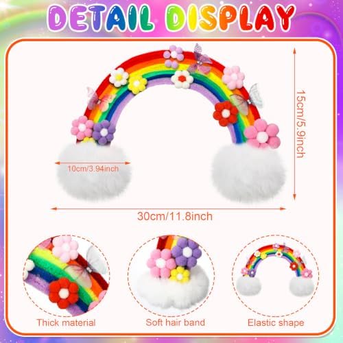 Rainbow Butterfly Flower Hair Clip Kit Crazy Hair Day - Image 2