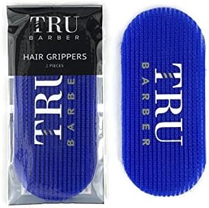 TRU BARBER HAIR GRIPPERS 3 COLORS BUNDLE PACK 6 PCS for Men and Women - Salon and Barber, Hair Clips for Styling, Hair holder Grips (Red/White/Blue) - Image 3
