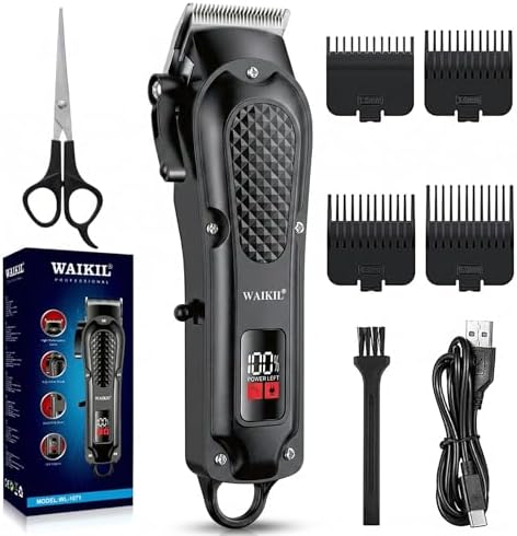 Hair Clippers Professional Cordless for Men Rechargeable by WAIKIL