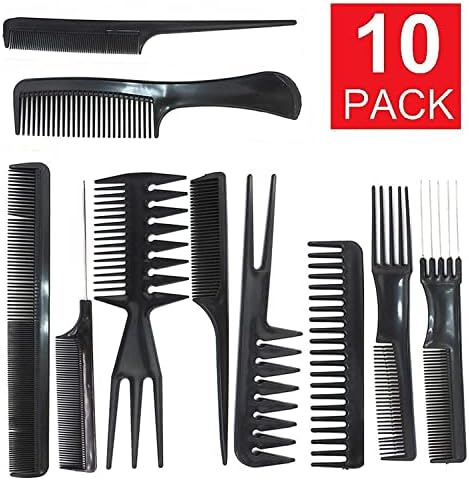 Magic 10 Piece Professional Styling Comb Set, Black - Image 2