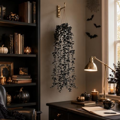 Der Rose Fake Hanging Gothic Plants for Halloween Party Decorations - Image 2