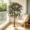 Garvee 4FT Artificial Bougainvillea Tree in Pot, Indoor Outdoor Decor by Garvee
