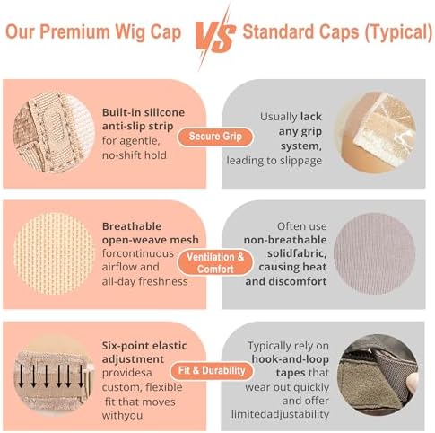 Wig Caps for Women, Nude - Image 6