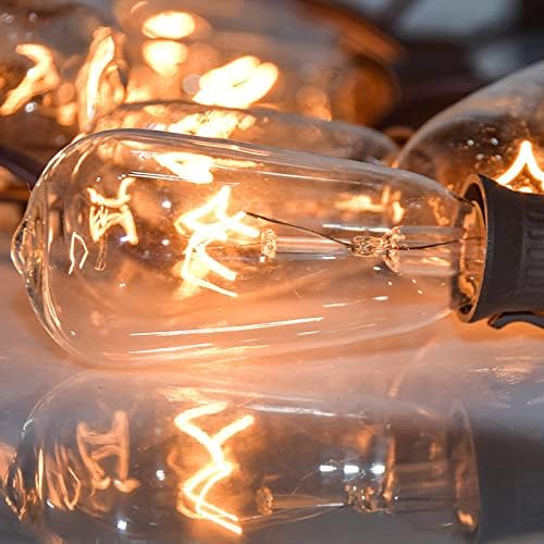 10 Pack ST40 Replacement Bulbs for Outdoor String Lights, 7W E17 Intermediate Base Clear Incandescent Edison Bulbs for Indoor Outdoor Patio Backyard Decor, Warm White - Image 5