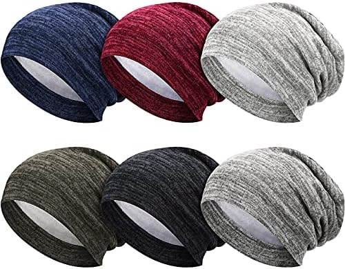 SATINIOR 6 Pcs Satin Lined Sleep Cap Beanie Night by SATINIOR