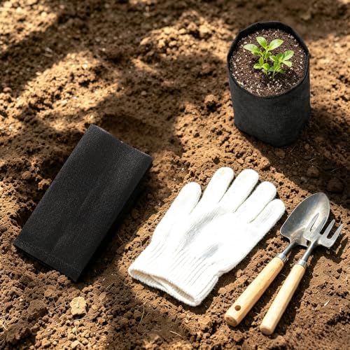 Fabric Grow Bags - 6.3x6.3 inches Black Plant Grow Bags, 100pcs - Image 2