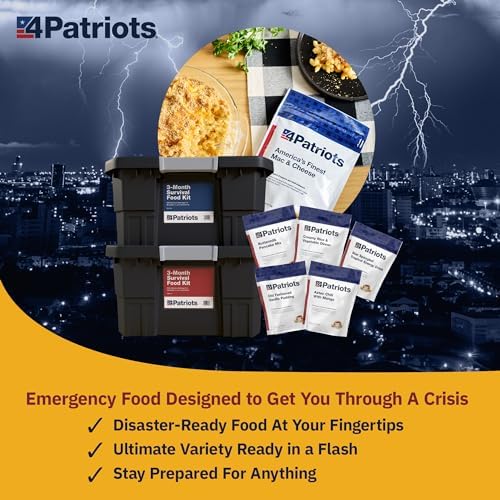 4Patriots 3-Month Survival Food Kit: Emergency Food Supply Designed to Last 25 Years, 688 Servings - Image 3
