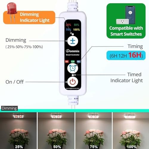 Under Shelf Grow Light, Auto Timer, Dimmable, Warm White, 1-Pack - Image 3