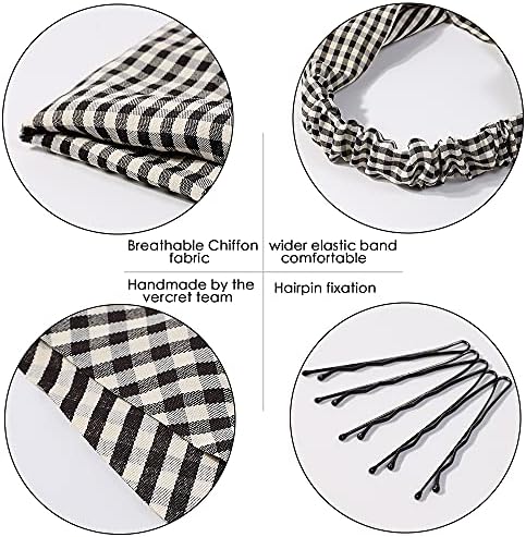 Vercret Hair Scarf Headband for Women,Boho Bandana Pretied Elastic Kerchief - Image 4