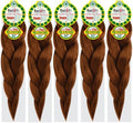 Rast A fri Freed'm Silky Braid 52 Inch Pre-Stretched Braiding Hair | 100% Afrelle Modacrylic Fiber from Kanekalon | Soft Lightweight Hair for Box Braids & Twists, #30 Light Auburn - 5 Pack by Rast+A+Fri