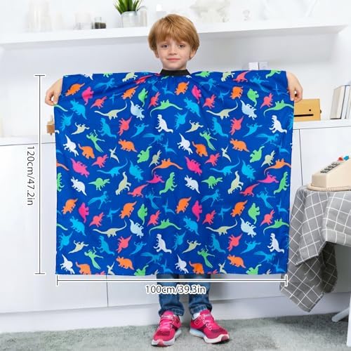 PASHOP Kids Haircut Cape, Dinosaur Waterproof Hair Cutting Cape Boys Barber Haircut Apron for Kids - Image 5
