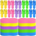 JaGely 100 Pair Disposable Pedicure Slippers Bulk Multicolor Flip Flop for Pedicure Anti Slip EVA Foam Spa Slipper Sandal Disposable Shoe Kit for Women Nail Bath Salon Party Supplies by JaGely