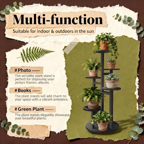 GEEBOBO 5 Tiered Tall Plant Stand for Indoor - Image 4