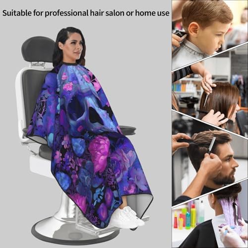 Skull Vintage Hair Cutting Barber Cape Hair Salon and Dyeing Styling Cloth for Women/Men - Image 6