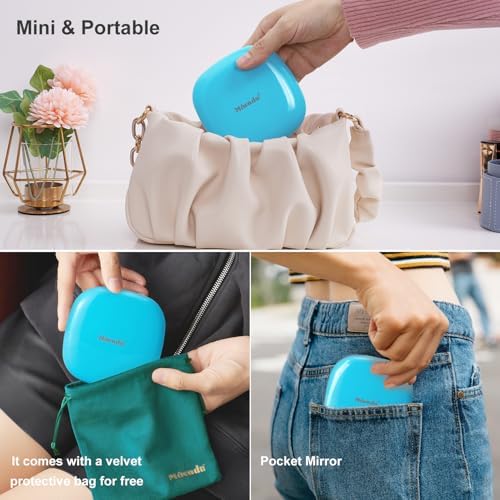 Mocado Compact Mirror with Light-4 Inches Compact 1x/10x Magnifying Mirror - Image 5