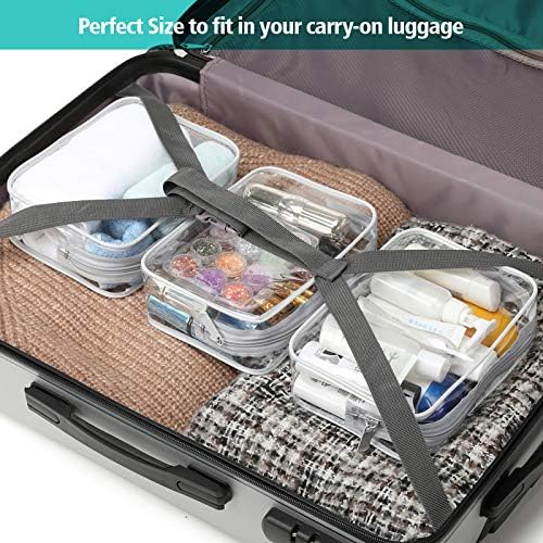 PACKISM Clear Makeup Bag for Travel - TSA Approved Toiletry Bag, Grey - Image 6