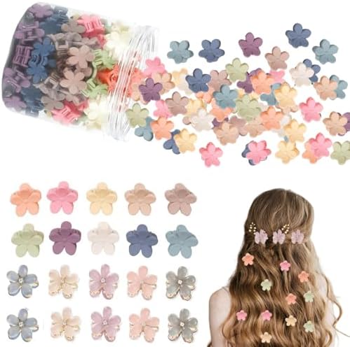 110 PCS Mini Hair Clips Girls Hair Accessories Matte Claw Clips by Lizioo