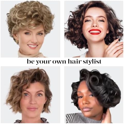 Lanzhire 2 Sizes Volumizing Self-Grip Hair Rollers Set for Short Hair - Image 7