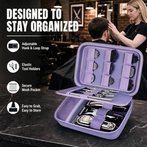 Boobowl Barber Accessories Bag for Clippers and Supplies, Hair Clipper Box - Image 4