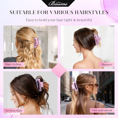 Bsisme Hair Brush with Hair Clips, Vented Brush for Faster Blow Drying - Image 5
