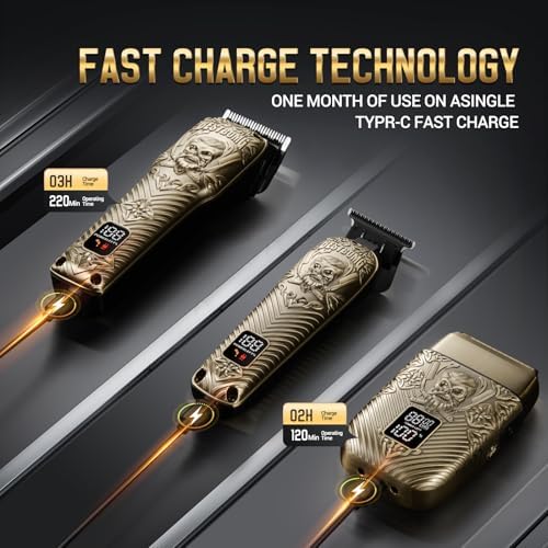 BESTBOMG® Hair Clippers for Men, Clipper, Trimmer & Shaver Set, BS-808DR - Image 4