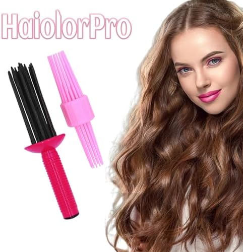 HAIOLORPRO 2PCS Curling Roll Comb, Curling Roll Comb for Curly Hair, Three Different Sizes of Styler for Curly Hair, Hair Curling Roll Comb, Hair Tools for Casual Wear or Special Events - Image 3