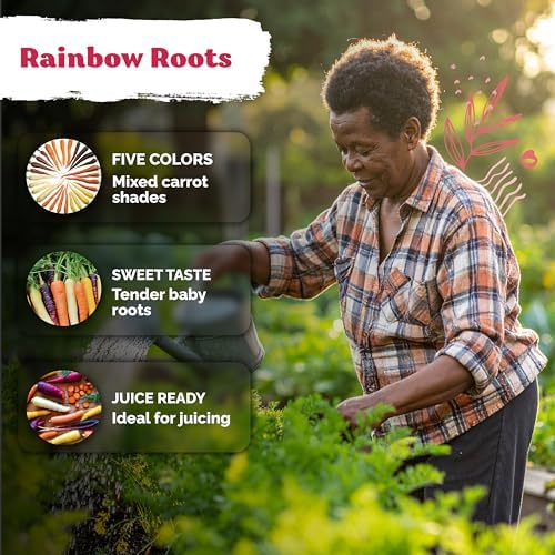 2,000 Rainbow Carrot Heirloom Vegetable Seeds for Planting, Daucus Carota - Image 4