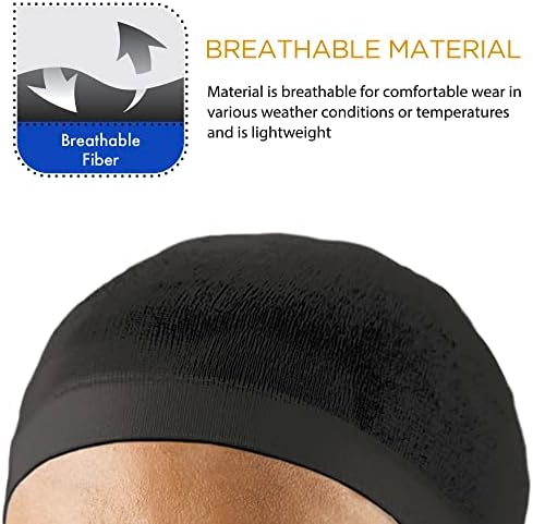 Titan Stocking Wave Cap 2PCS - Skull, Wig Cap Hair Accessories for Men and Women, Royal Blue Color - Image 4