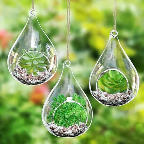 QUOZUO Green Succulent Plants, 6pcs Mini Fake Succulents Plants for DIY Crafting Home Floral Wall Office Decoration (excluding pots) - Image 6