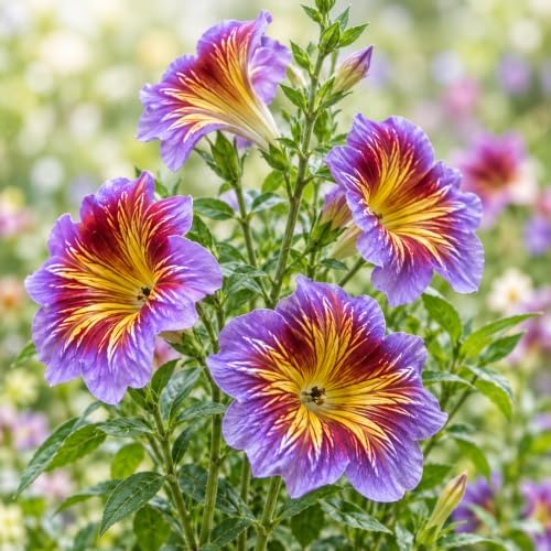 ZEshops 100 Chilean Morning Glory Flower Seeds, Mixed Colors, Garden by ZEshops