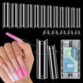 LIONVISON XXL Nail Tips Square: 504PCS Half Cover No C Curve Nail Tips by WelcometovisitLIONVISON