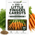 100 Little Finger Carrot Seeds | Sweet Baby Carrots | Seeds for Planting by CZGrain