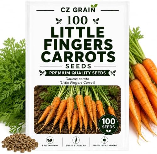 100 Little Finger Carrot Seeds | Sweet Baby Carrots | Seeds for Planting by CZGrain