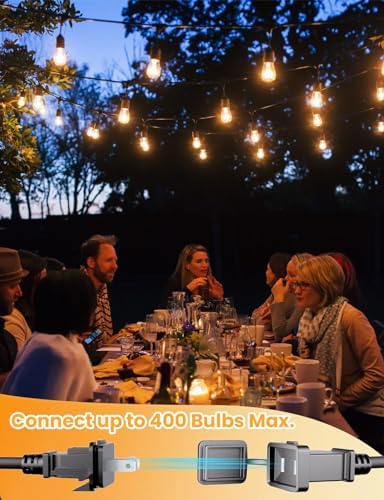 Svater Outdoor String Lights 75 FT LED Outside Patio E26 Edison Waterproof - Image 5