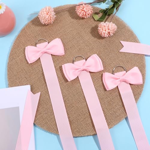 3pcs Pink Bow Holder for Girls Hair Bows, Pink Hair Bow Organizer for Girls - Image 4