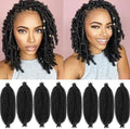 Celie Marley Twist Braiding Hair Extensions 12 Inch Pre-Separated Springy Afro Twist Hair 8 Packs Suitable for Damaged Soft Locs Synthetic Cuban Mini (1B#, 12 Inch (Pack of 8)) by Celie